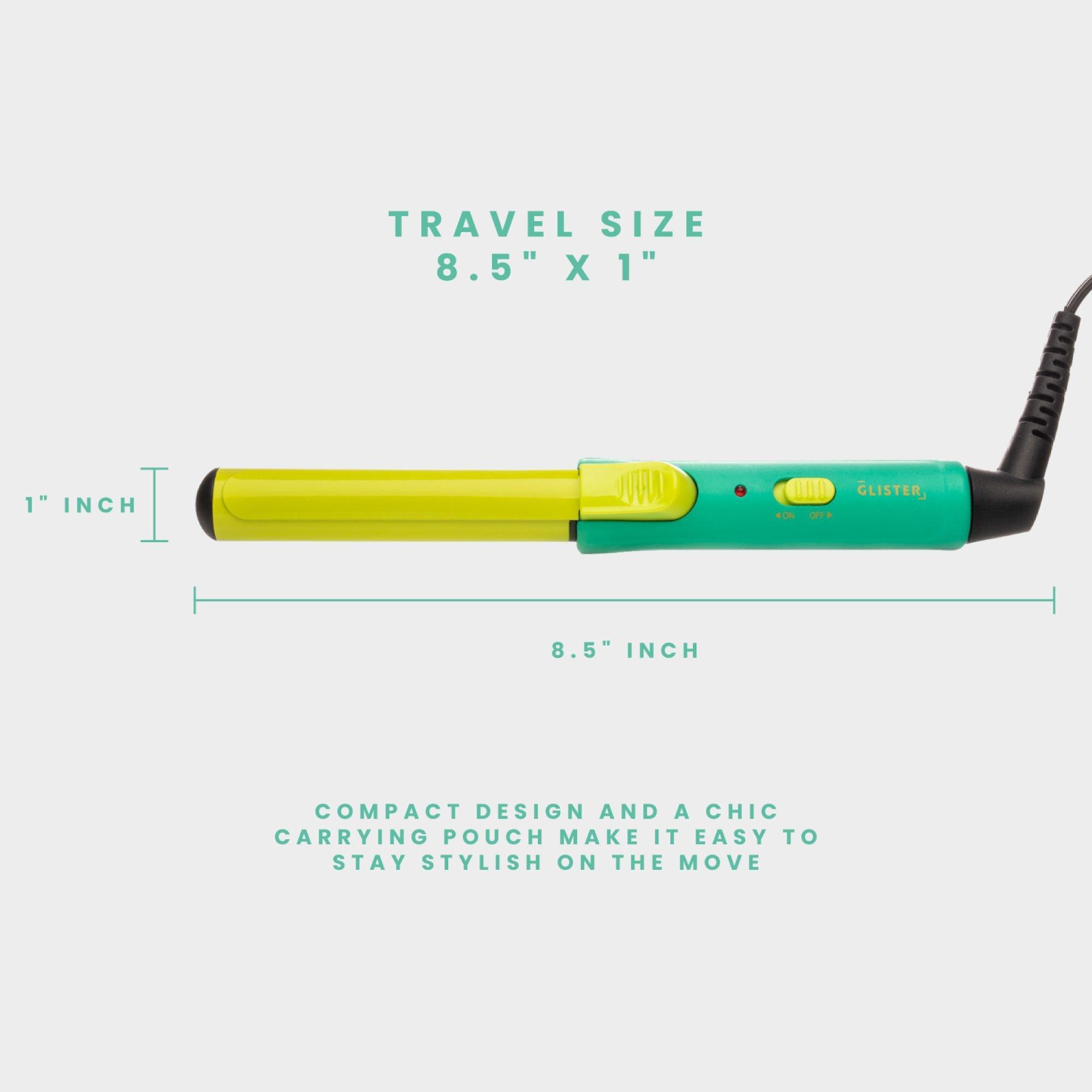 Дорожный набор для завивки Glister Travel Curl Set, цвет: Зелёный — фото 5