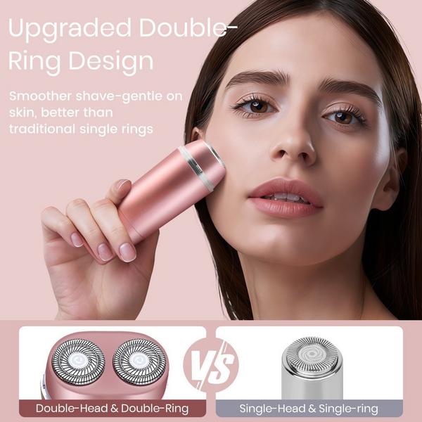 LILA by Akunbem 2-in-1 USB Rechargeable Women's Bikini Trimmer and Facial Shaver #4