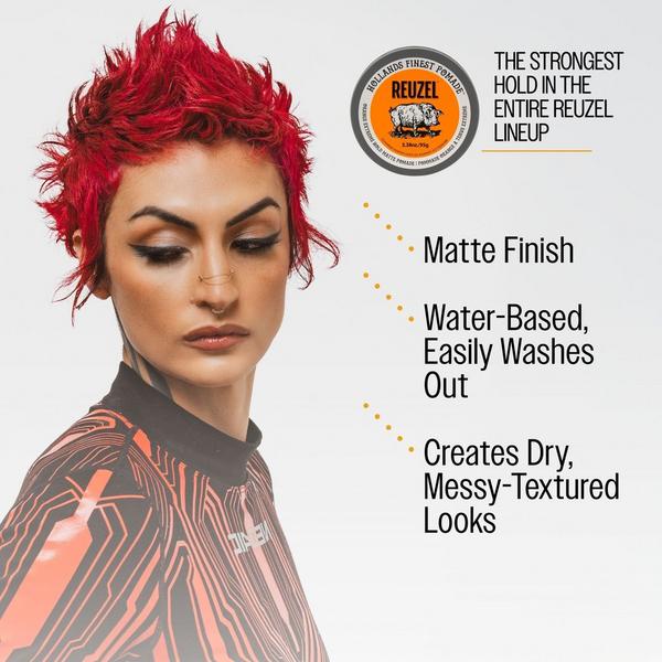 REUZEL Orange Extreme Hold Matte Pomade For A Cure #4