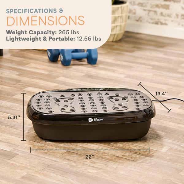 Lifepro HexaPlate Lite Vibration Plate Exercise Machine #6