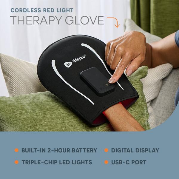 Lifepro AllevaGlove Pro Red Light Therapy Glove #5