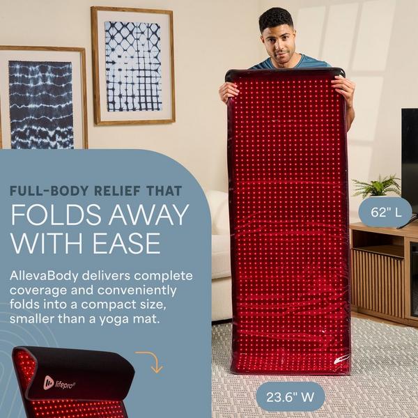Lifepro Allevabody Fit Red Light Therapy Mat Blanket #6