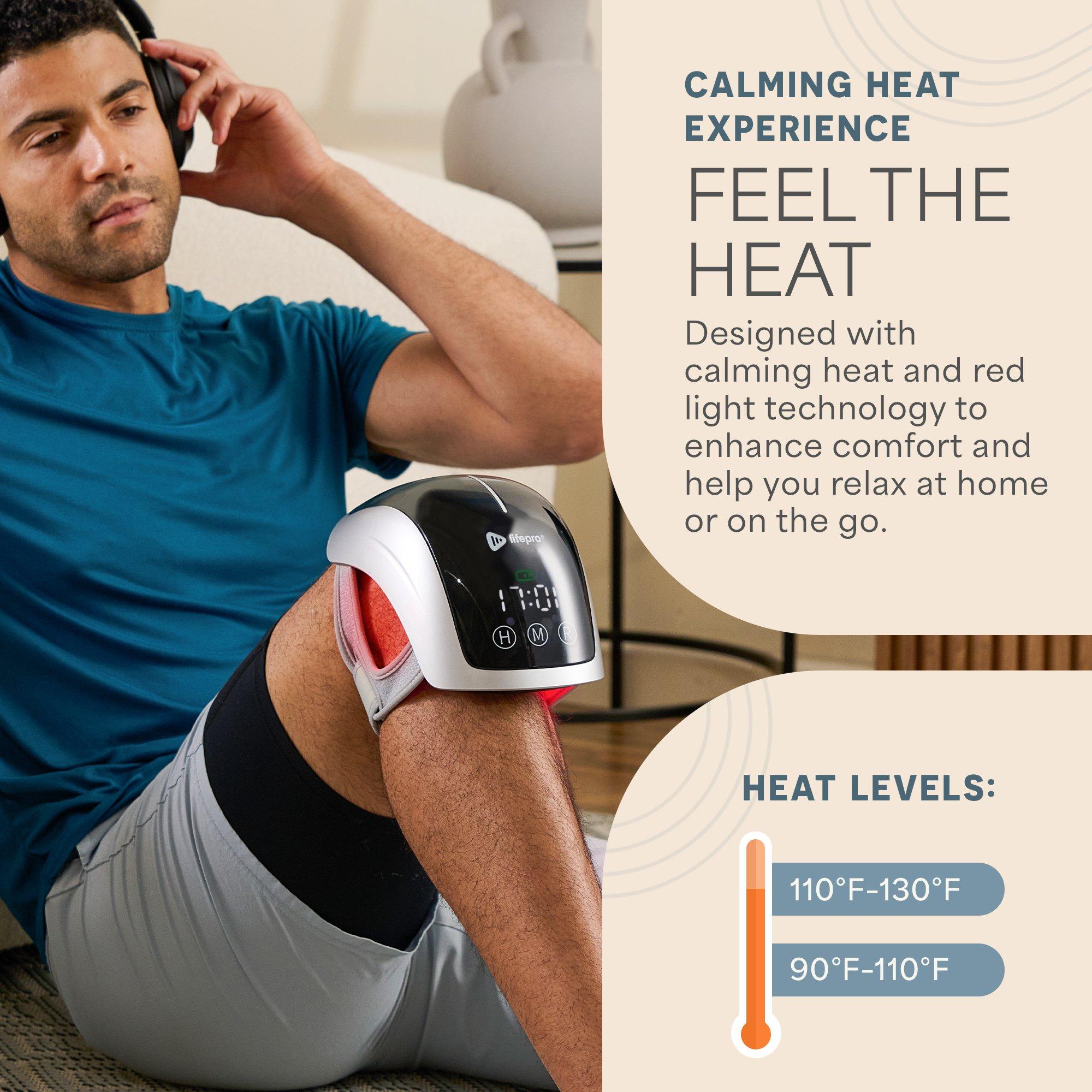 Lifepro Knee Massager with Heat & Red Light Therapy — фото 2