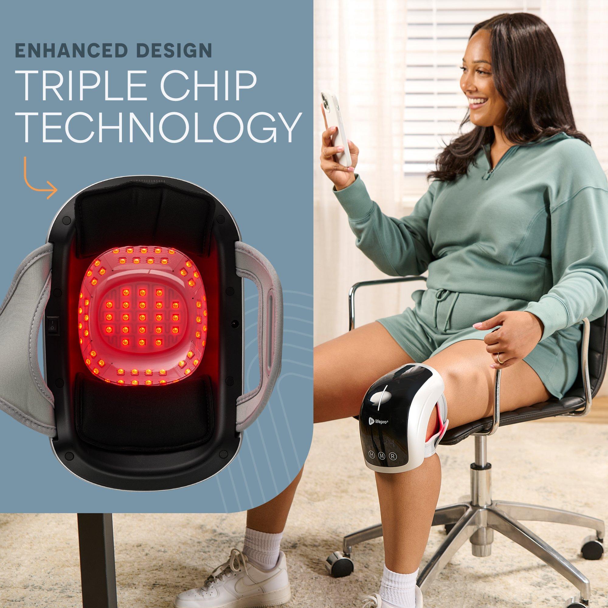 Lifepro Knee Massager with Heat & Red Light Therapy — фото 6