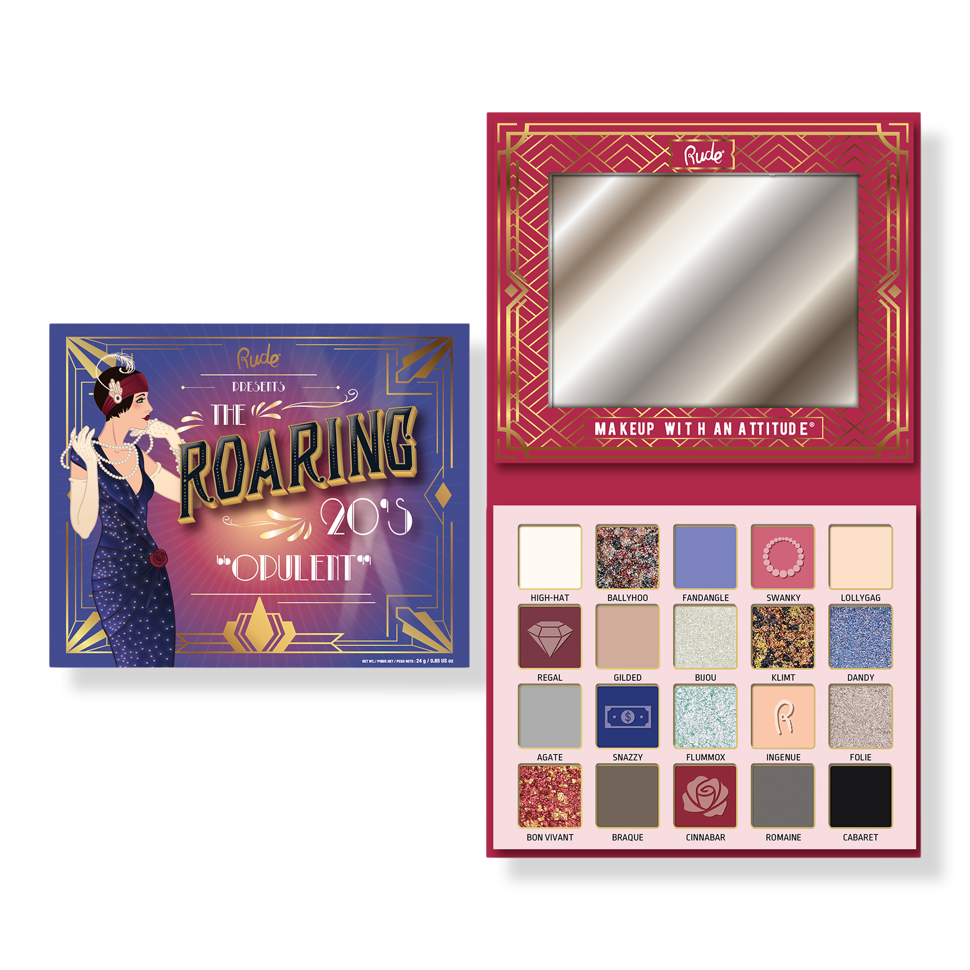 Rude The Roaring 20's Eyeshadow Palette - Opulent #1