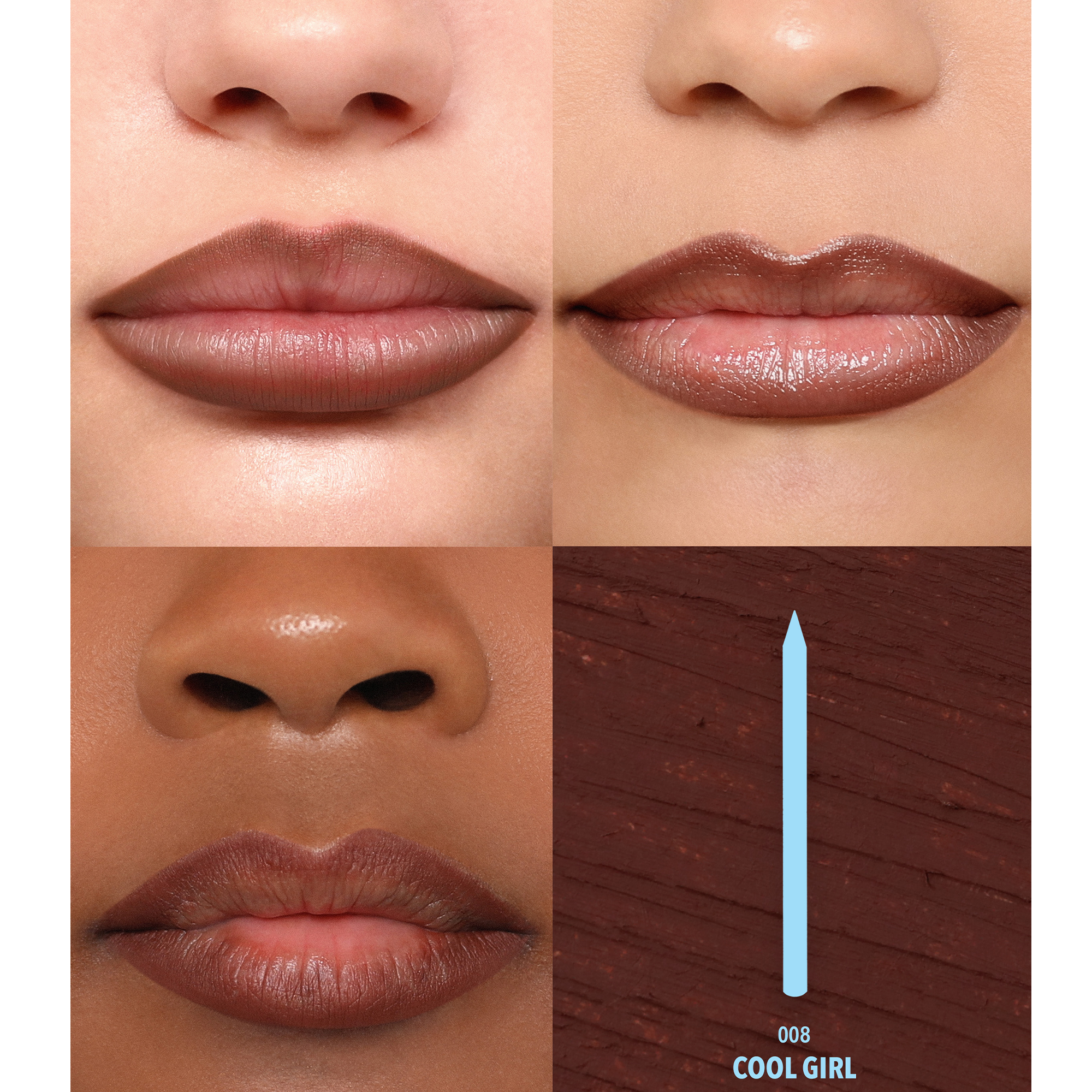 Набор для губ Moira Cosmetics Cool Brown Lip Kit — фото 3
