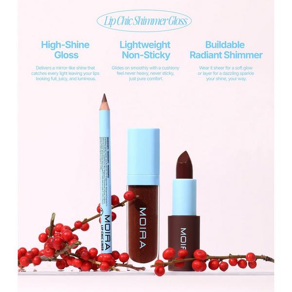 Moira Cosmetics Cool Brown Lip Kit #3