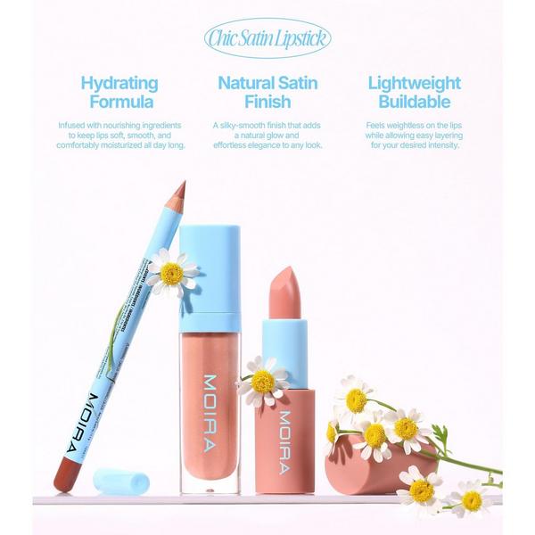 Moira Cosmetics Cool Brown Lip Kit #4