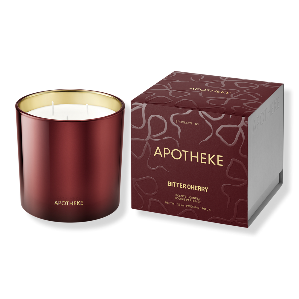 APOTHEKE Bitter Cherry Scented Candle - 26 oz (3-Wick Candle)