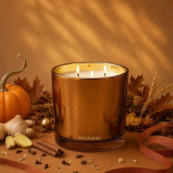 APOTHEKE Pumpkin Ginger Scented Candle #2