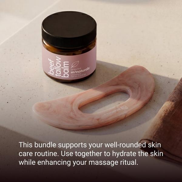 M3 Unscented Beef Tallow Balm + Body Gua Sha Set #8