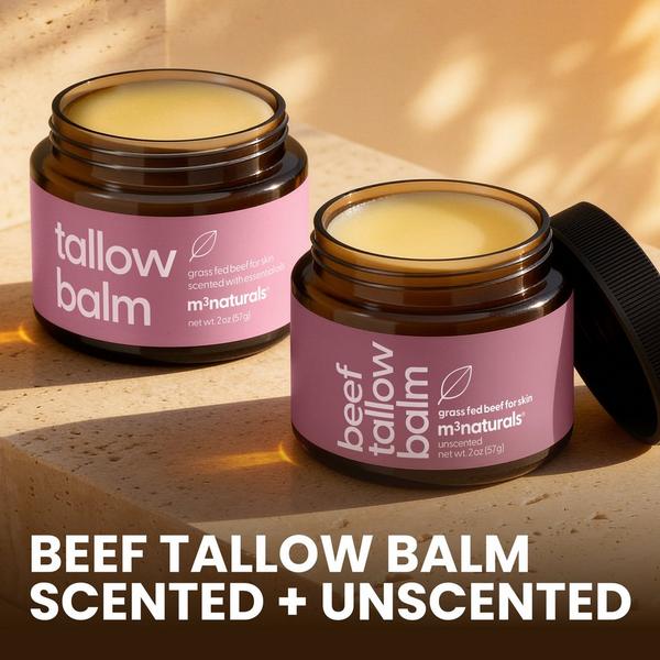 M3 Beef Tallow Balm Scented + Unscented Set #2