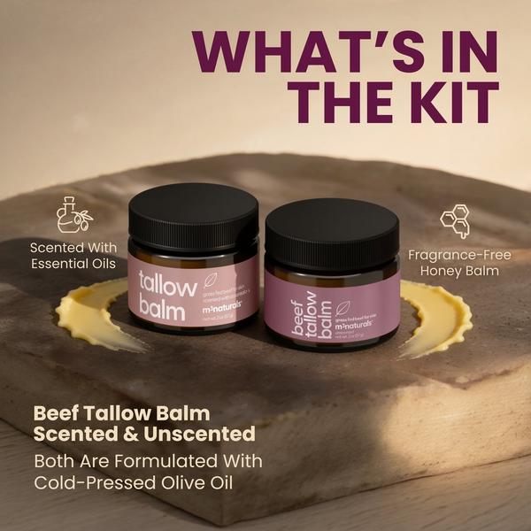 M3 Beef Tallow Balm Scented + Unscented Set #4