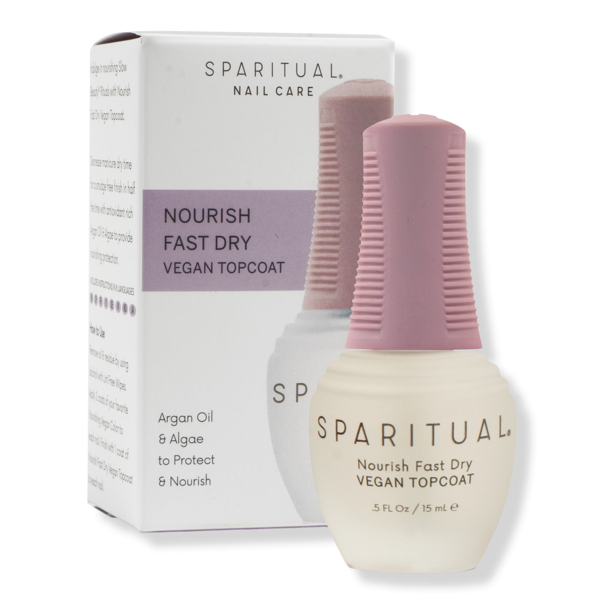 SPARITUAL Slow Beauty Nourish Fast Dry Vegan Topcoat #1