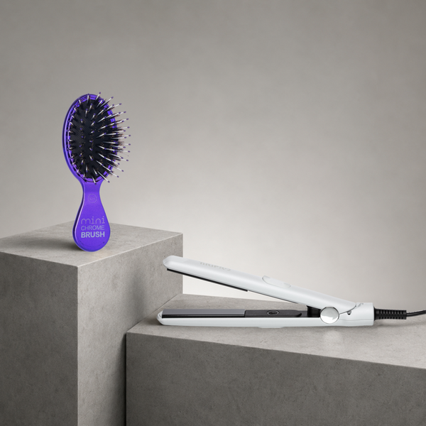 Tiri Pro To-Go Flat Iron & Mini Chrome Brush Set #8