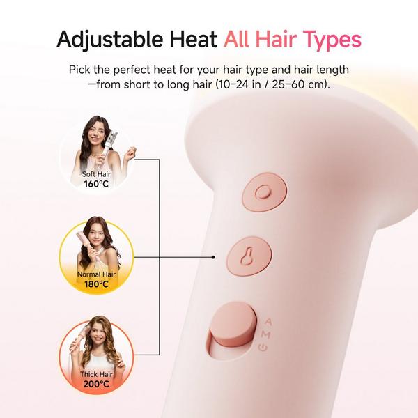 Laifen AutoCurl Automatic Curling Iron + Bag + 2 Hair Clips #8