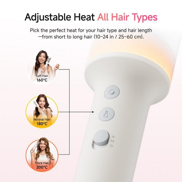 Laifen AutoCurl Automatic Curling Iron + Bag + 2 Hair Clips #8