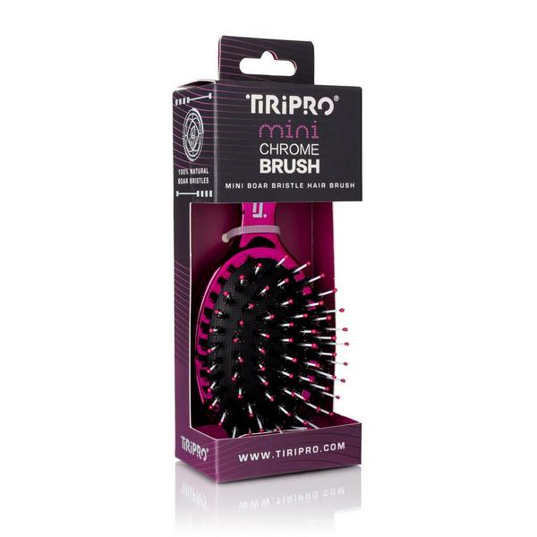 Tiri Pro Mini Chrome Boar Bristle Hair Brush #4