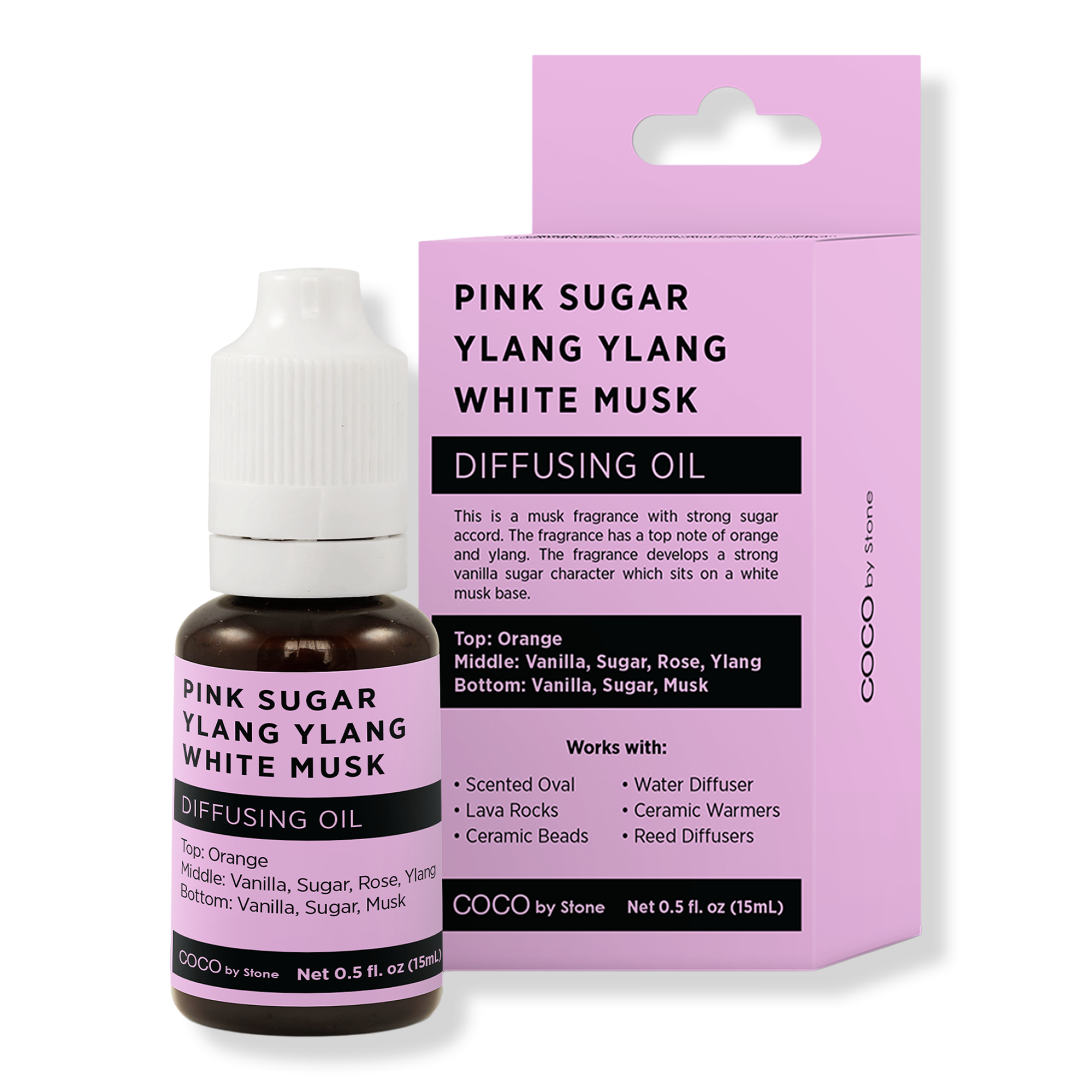 COCO by Stone Pink Sugar Ylang Ylang White Musk Diffusing Oil #1
