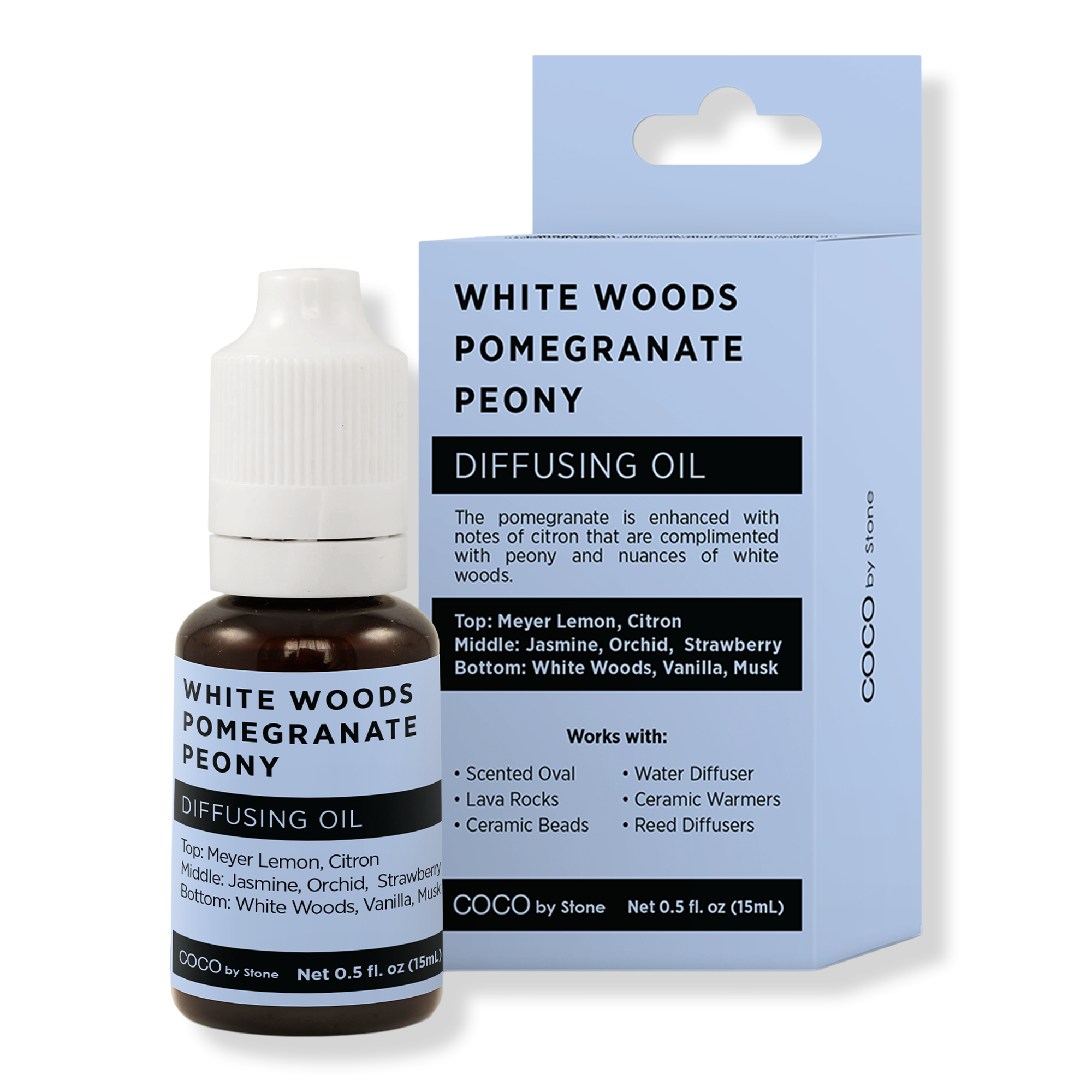 COCO by Stone White Woods Pomegranate Peony Diffusing Oil #1