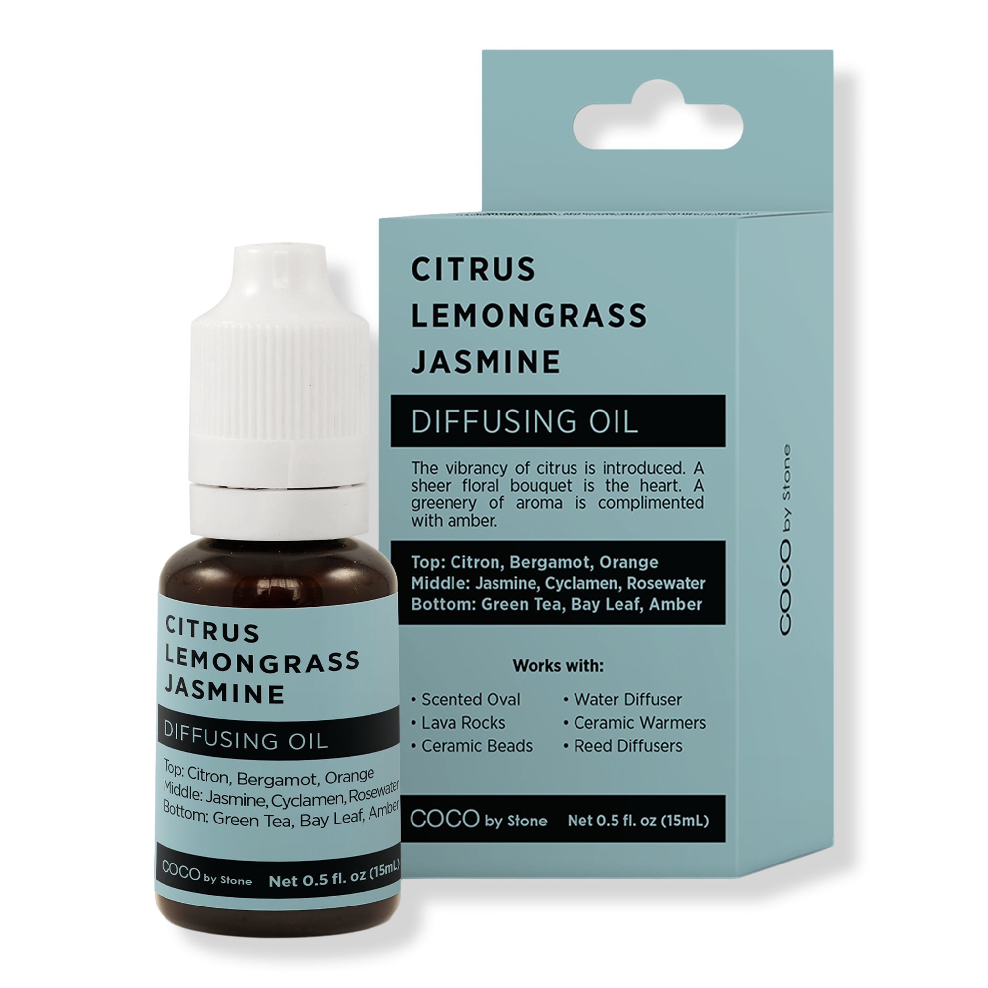 COCO by Stone Citrus Lemongrass Jasmine Diffusing Oil #1