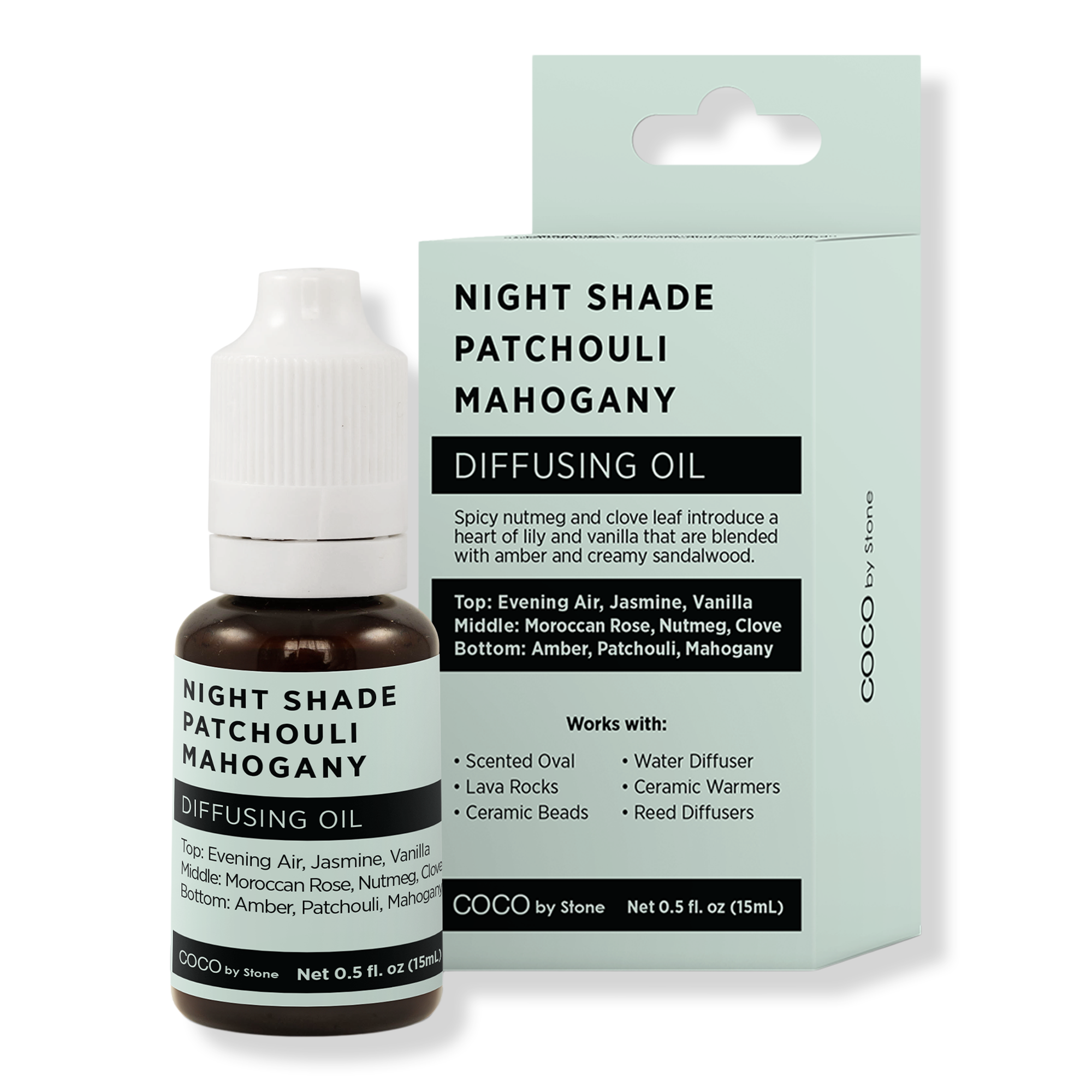 COCO by Stone Night Shade Patchouli Mahogany Diffusing Oil #1