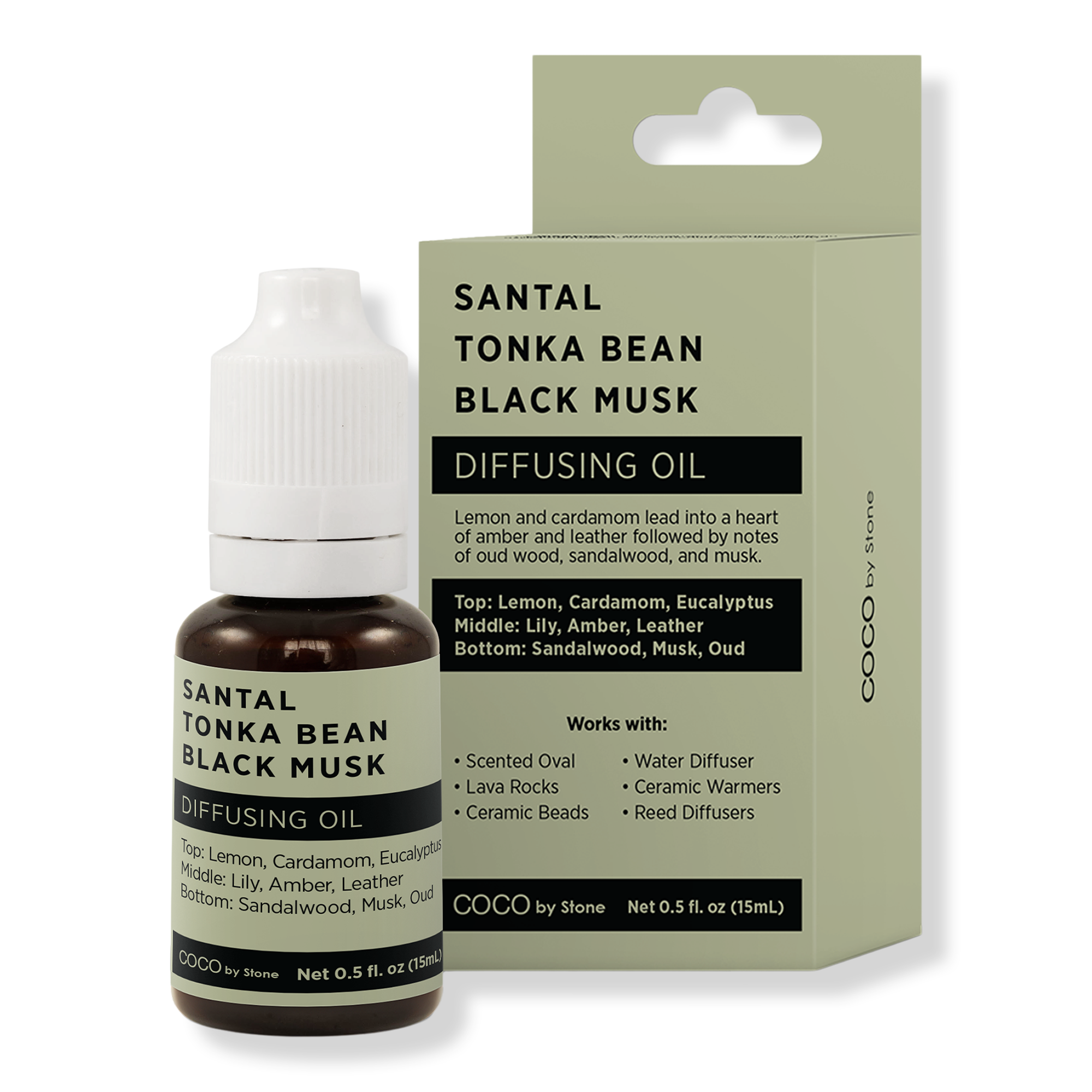 COCO by Stone Santal Tonka Bean Black Musk Diffusing Oil #1