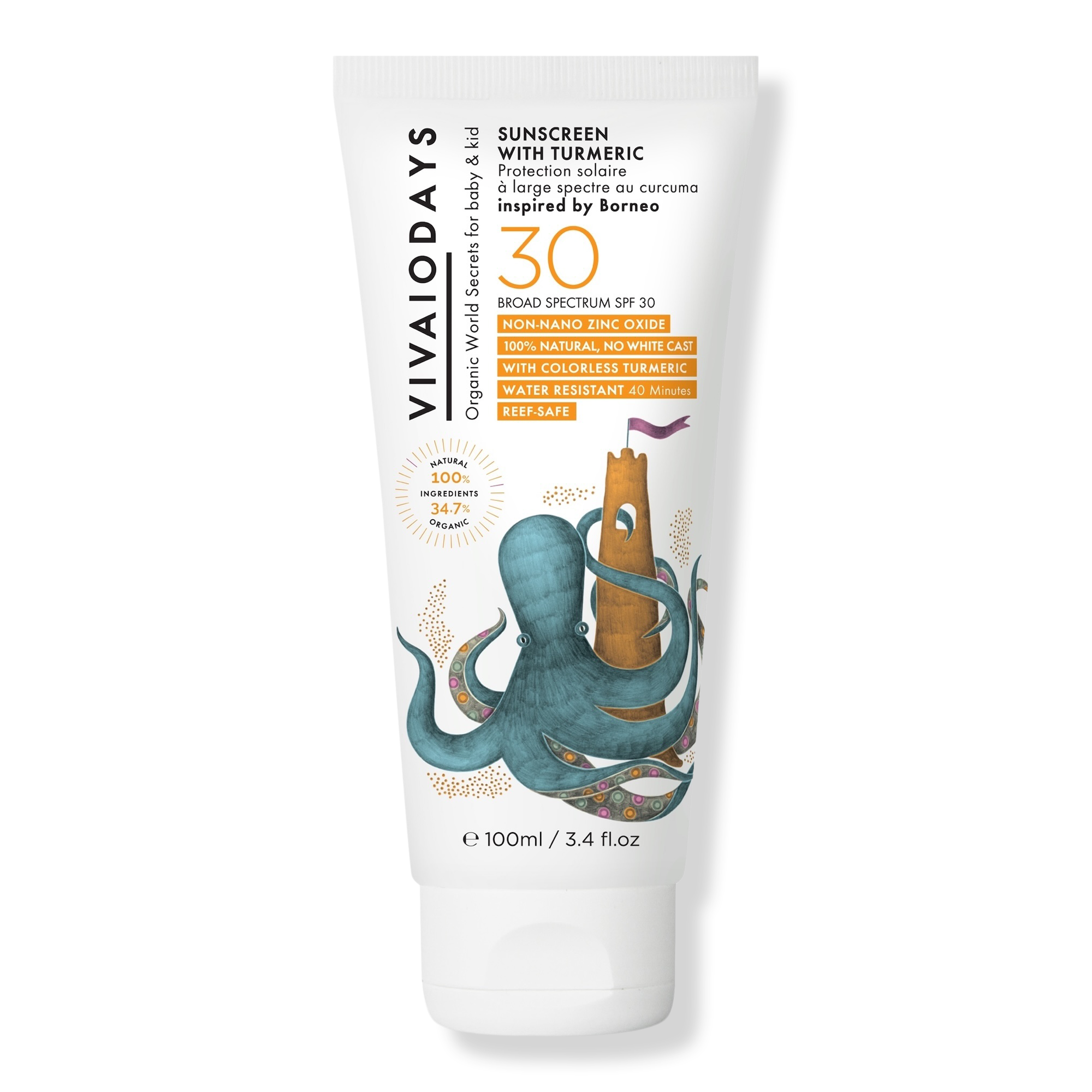VIVAIODAYS Turmeric Broad Spectrum 100% Natural Mineral Sunscreen SPF 30 #1