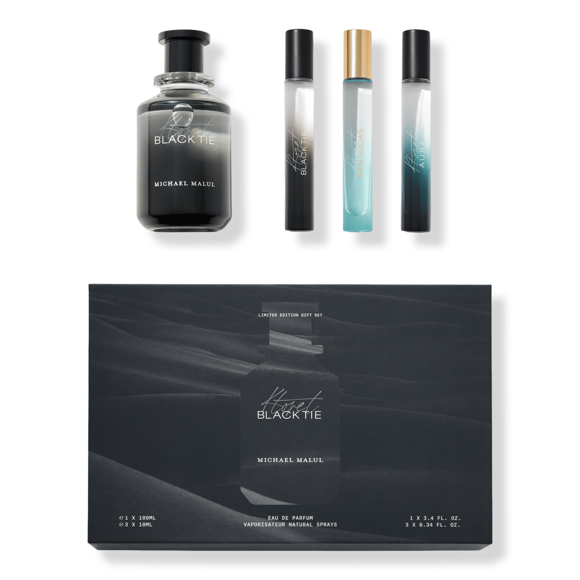 Michael Malul Black Tie Men's Eau de Parfum Gift Set #1