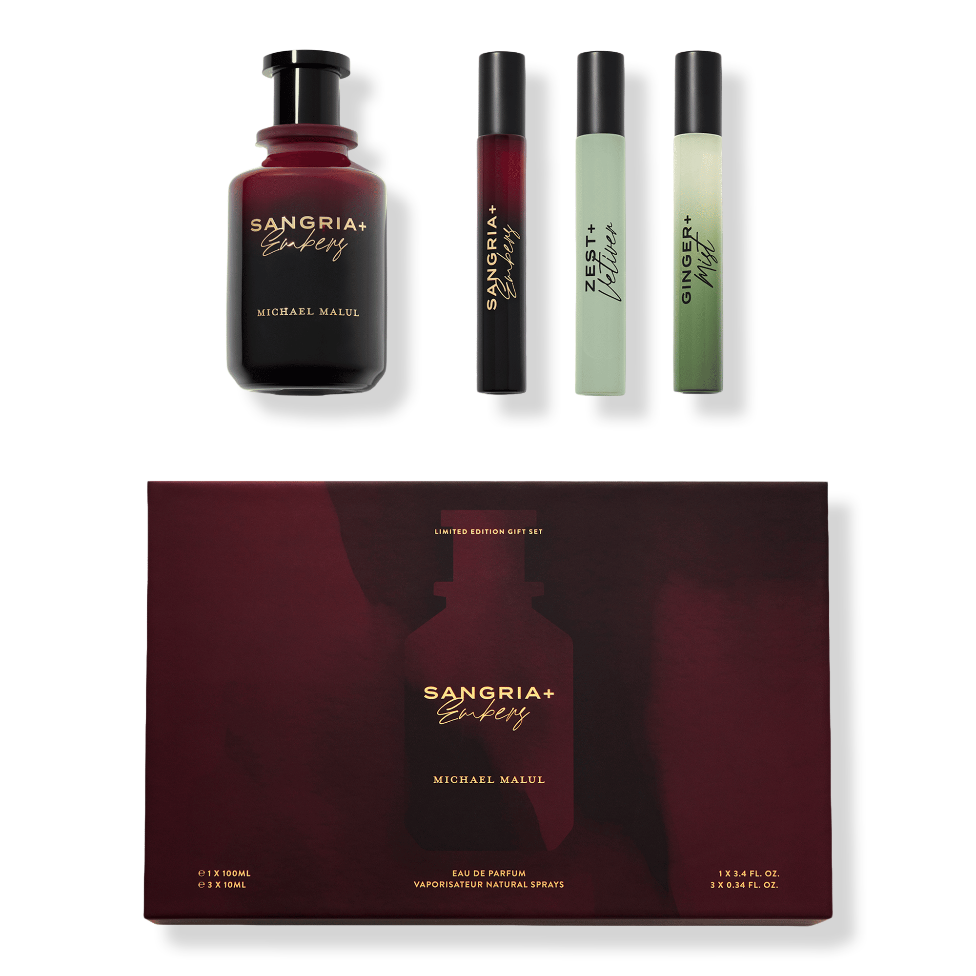 Michael Malul Sangria + Embers Men's Eau de Parfum Gift Set #1