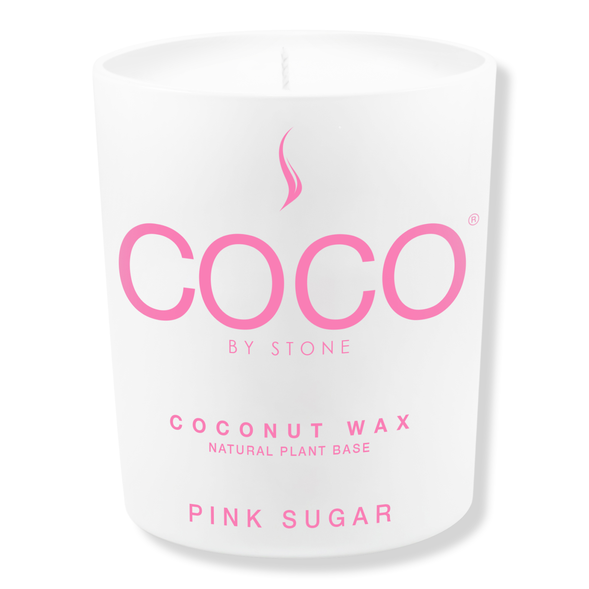 COCO by Stone Pink Sugar Coconut Wax Candle INTERNATIONAL SHIPPING