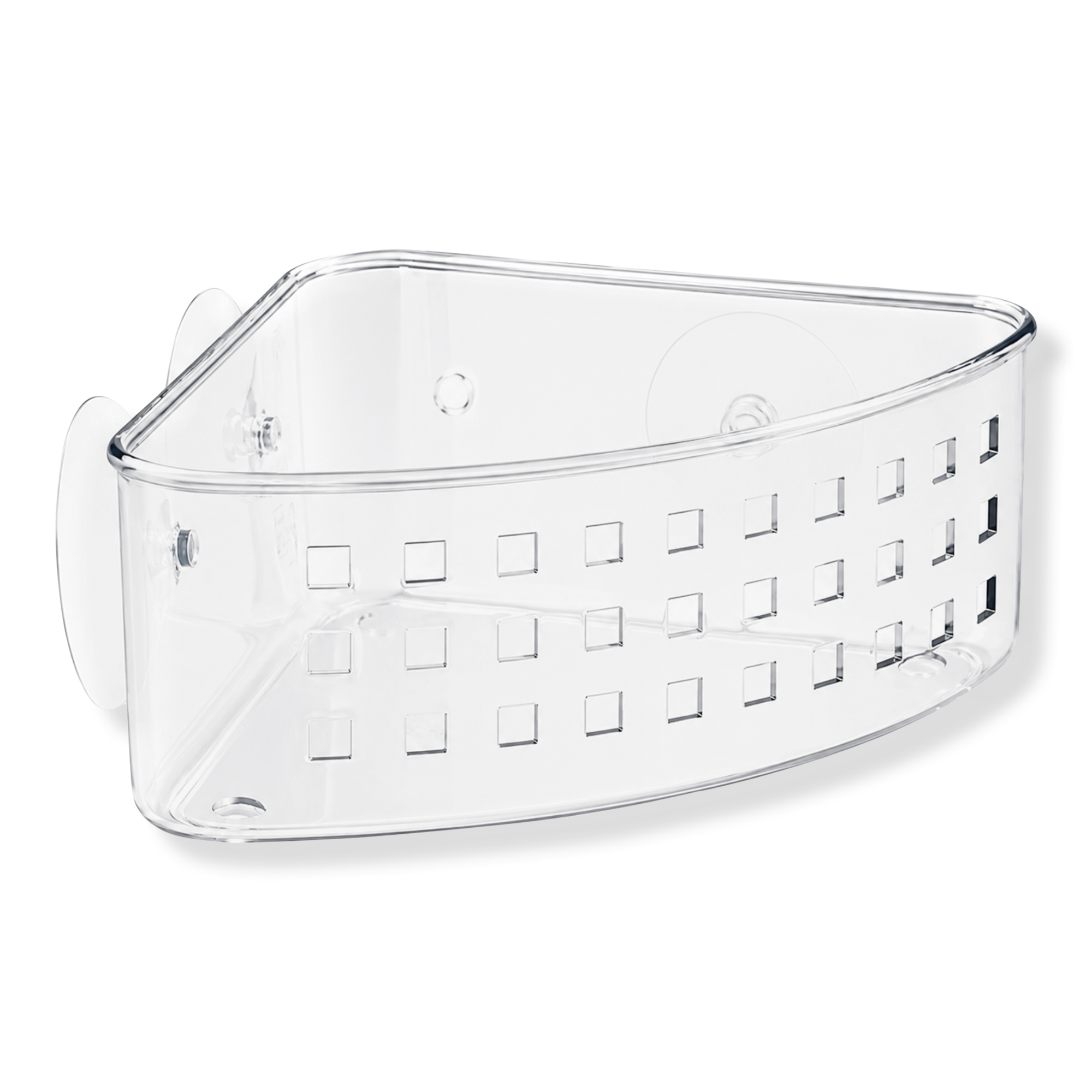 iDesign Shower Suction Basket in Clear #1