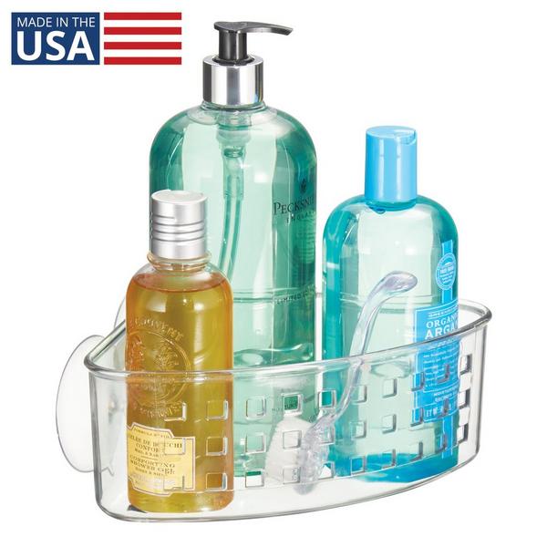 iDesign Shower Suction Basket in Clear #2