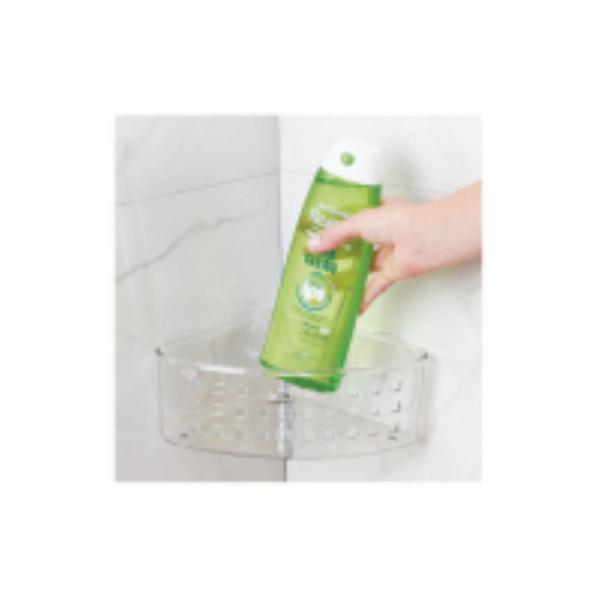 iDesign Shower Suction Basket in Clear #3