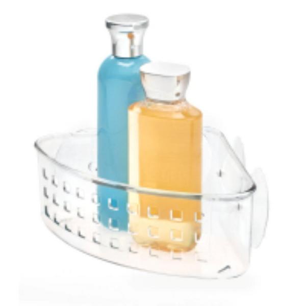 iDesign Shower Suction Basket in Clear #5