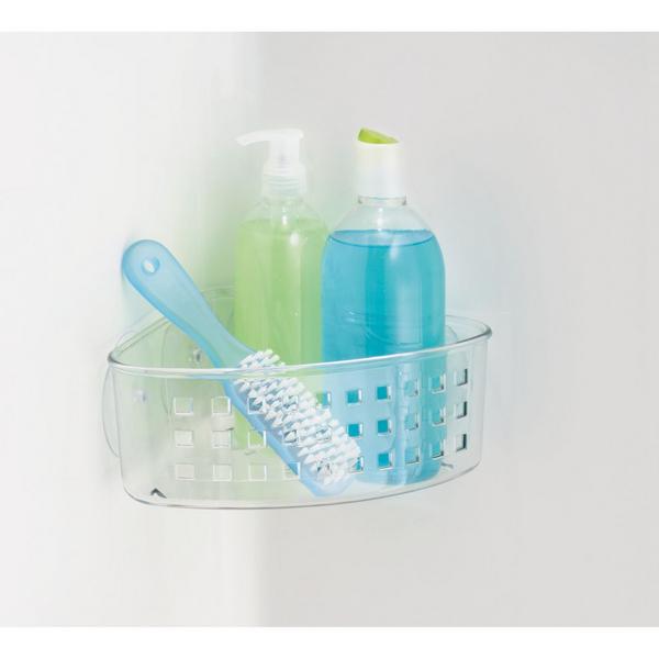 iDesign Shower Suction Basket in Clear #6