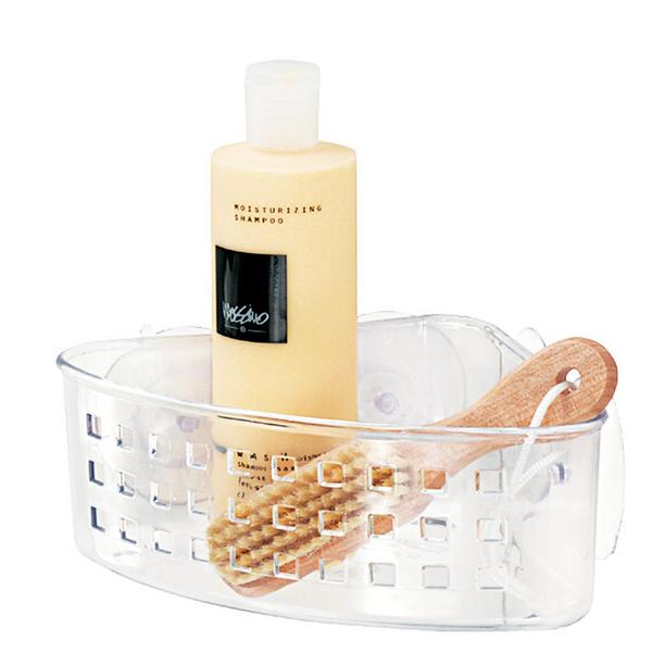 iDesign Shower Suction Basket in Clear #8