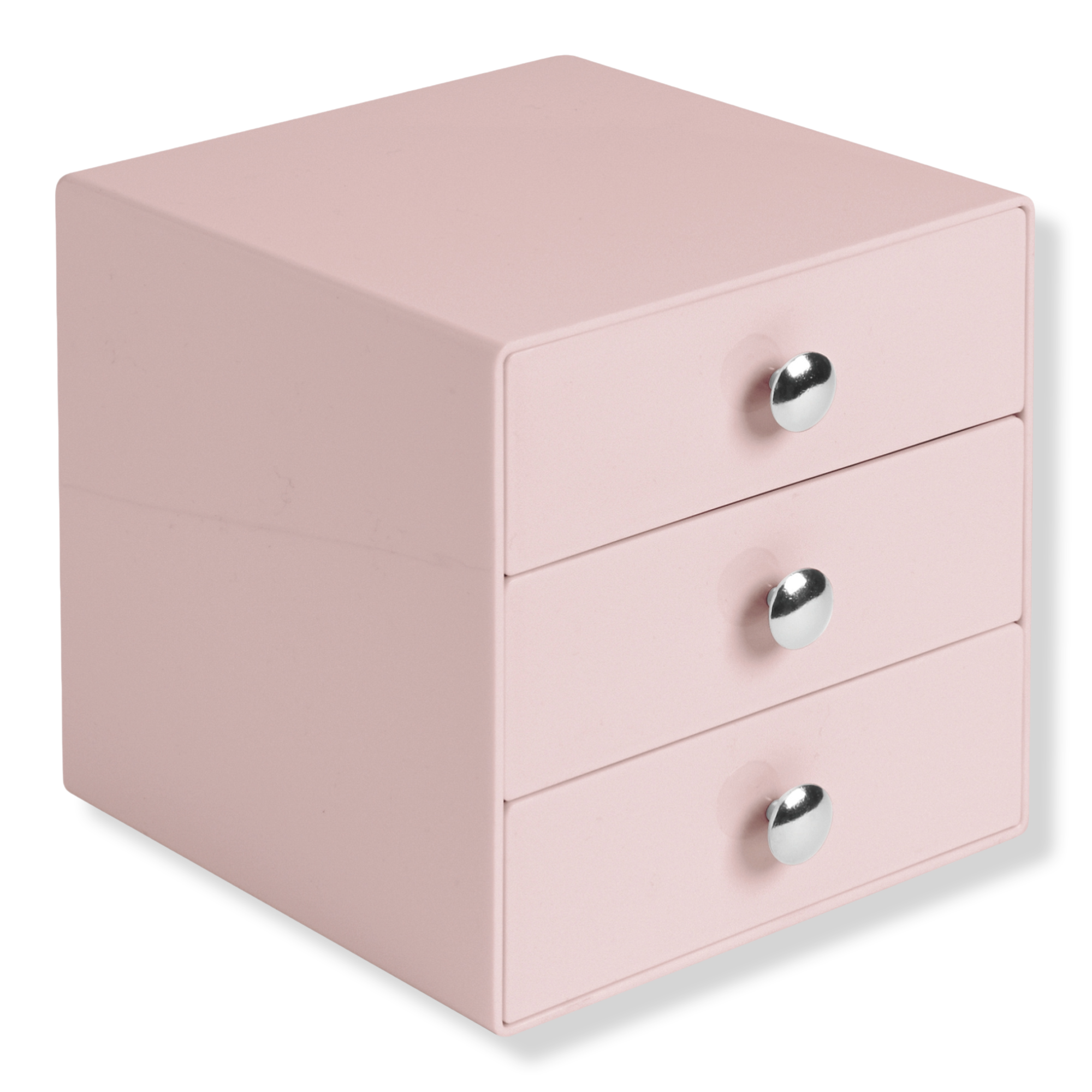 iDesign Stackable 3-Drawer Vanity Makeup Organizer - Aqua #1