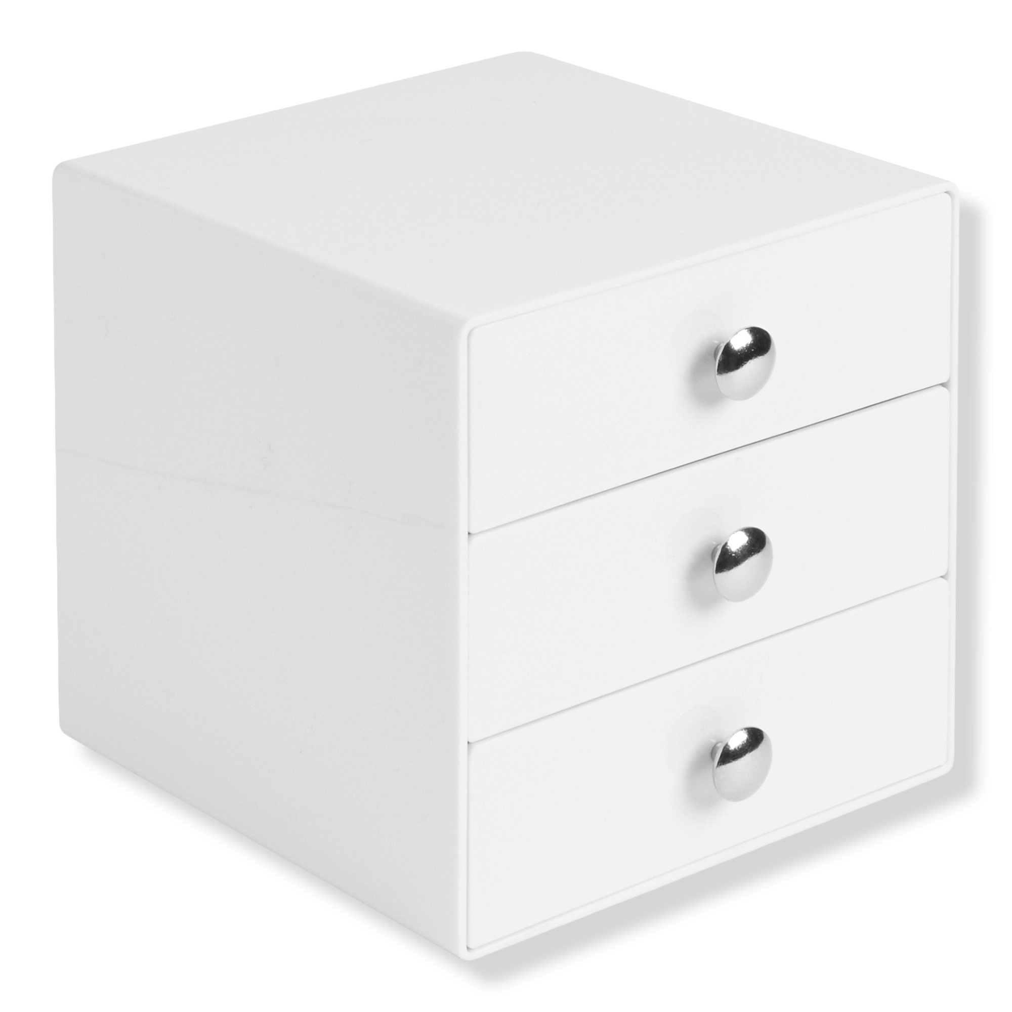 iDesign Stackable 3-Drawer Vanity Makeup Organizer - Aqua #1