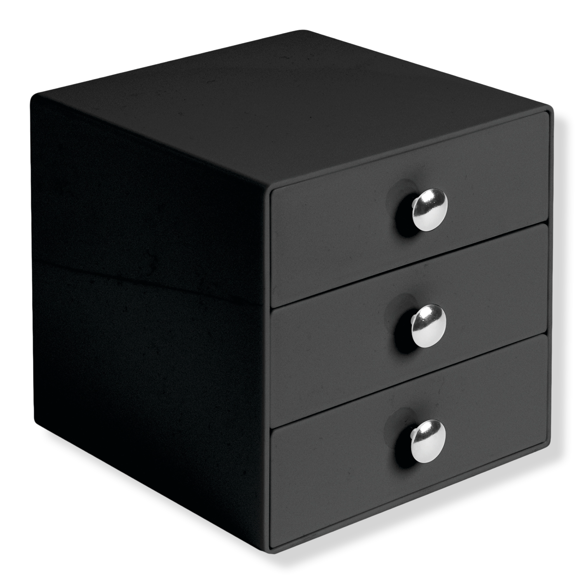 iDesign Stackable 3-Drawer Vanity Makeup Organizer - Aqua #1