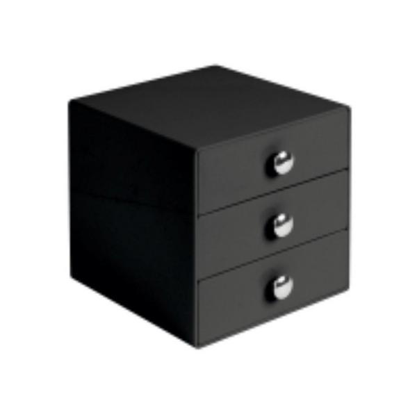 iDesign Stackable 3-Drawer Vanity Makeup Organizer - Aqua #4