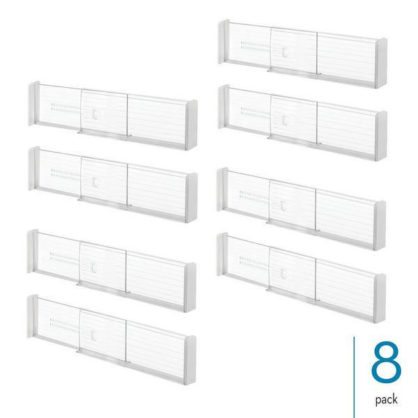iDesign Plastic Adjustable Deep Drawer Dividers #2