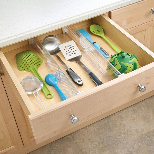 iDesign Plastic Adjustable Deep Drawer Dividers #7