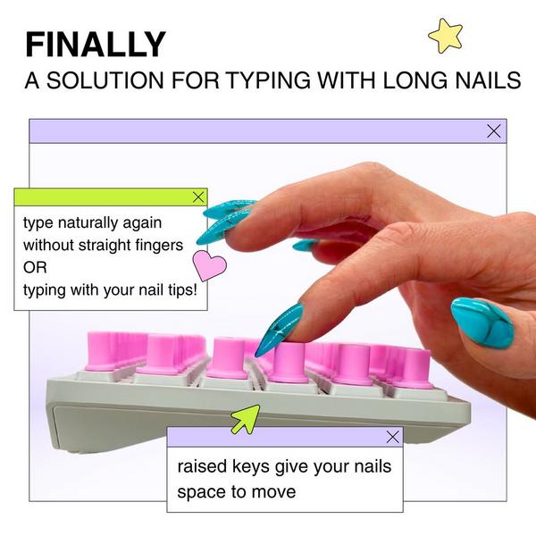 Tippy Type StickyTips - Keyboard Stickers for Long Nails #2