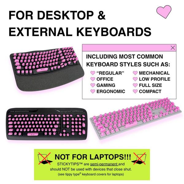 Tippy Type StickyTips - Keyboard Stickers for Long Nails #3