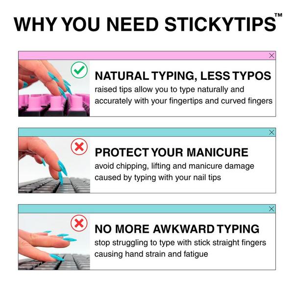 Tippy Type StickyTips - Keyboard Stickers for Long Nails #6