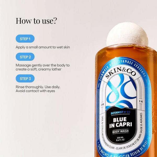 Skin & Co Blue in Capri Body Wash #5