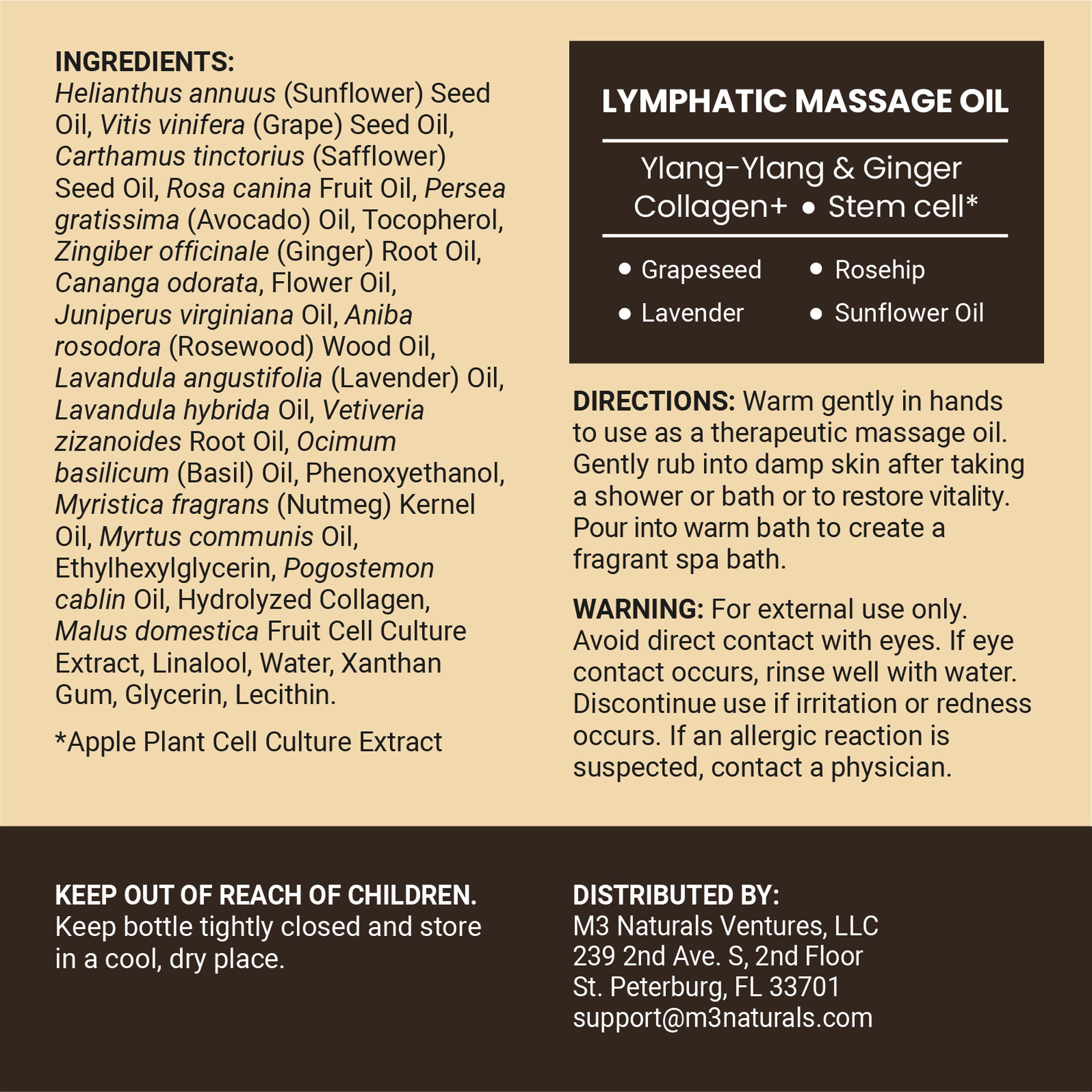 M3 Lymphatic Massage Oil + Lymphatic Roller Set — фото 2