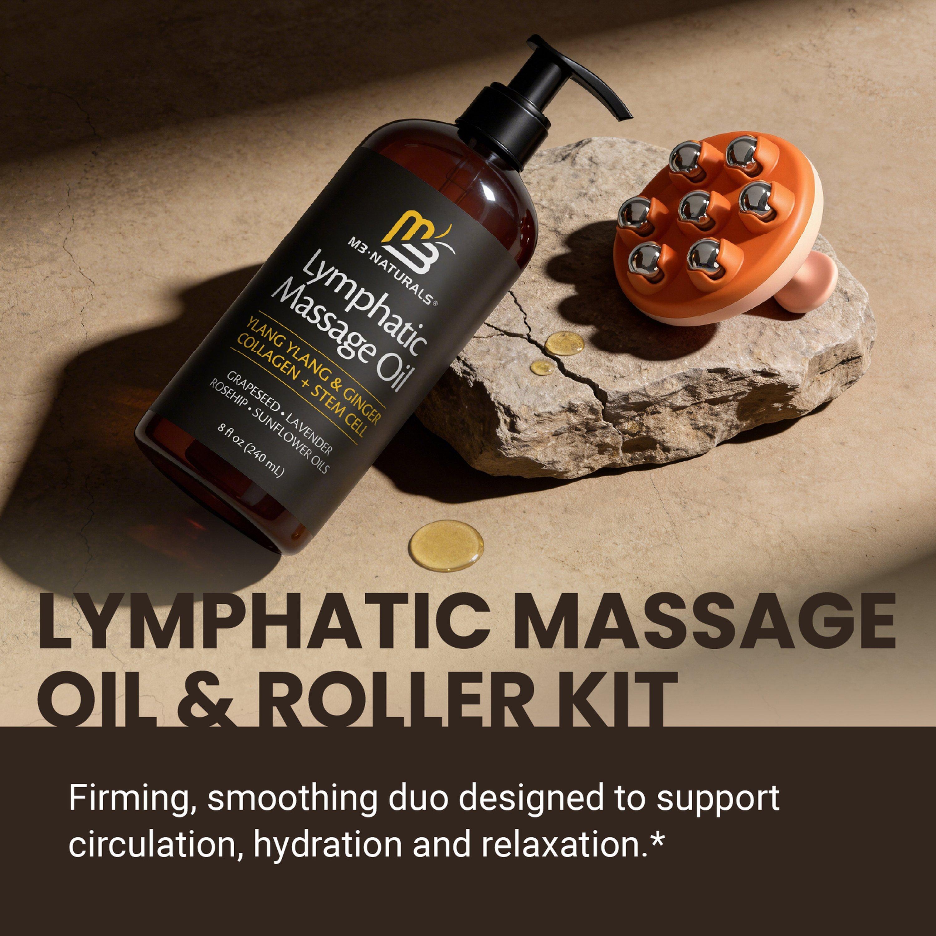 M3 Lymphatic Massage Oil + Lymphatic Roller Set — фото 3