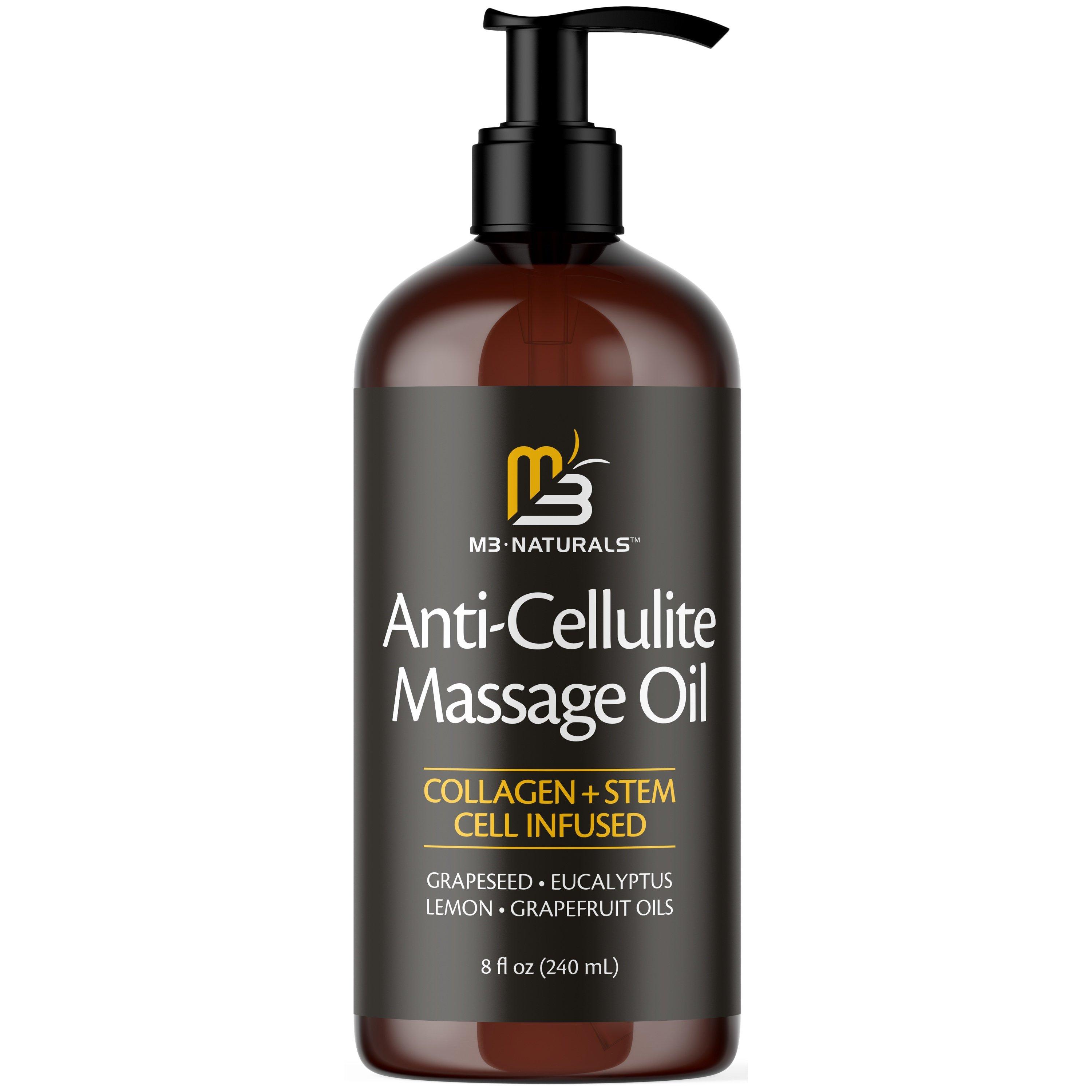 M3 Anti-Cellulite Massage Oil + Lymphatic Roller Set — фото 2